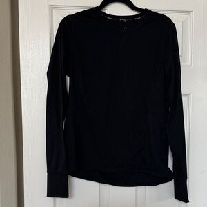 Black Long Sleeve Athletic Top